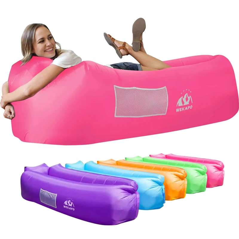 Aufblasbare Liege, Luftsofa, Camping Strand Zubehör, tragbare wasserdichte Couch für Wandern, Picknicks