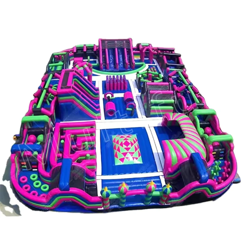 Fabricante de Inflables Popular Parque Temático Gigante de PVC Unisex con Ventilador Incorporado
