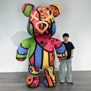 Costume de mascotte gonflable, design graffiti en résine à taille réelle pour les fêtes d'Halloween et les vitrines