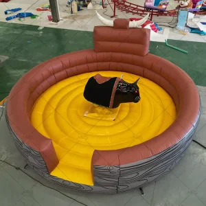 Máquina de Rodeo Inflável para Jogos Mecânicos - Material PVC, Impermeável, Grande para Festas Comerciais e Escolares