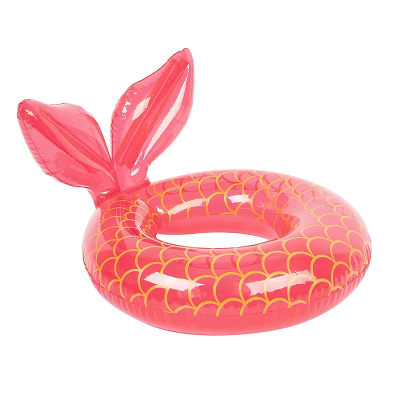 Inflatable Mermaid Swimming Ring for Kids and Adults