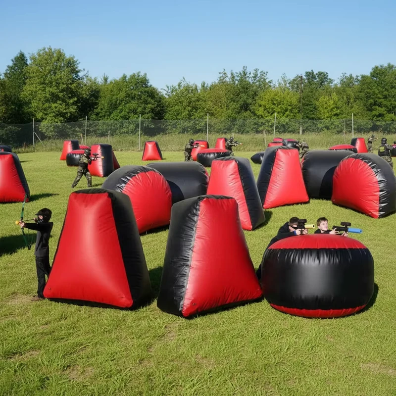 Bunker de paintball gonflable Millennium (Nerfbunkers) en matériau PU PVC, certifié EN14960, garantie de 2 ans, taille personnalisable