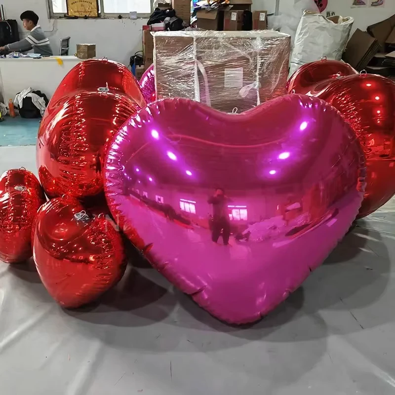 インフレータブルミラーボール 大型イベント装飾バルーン PVCディスコボール 輝く球体 見る球体 密閉反射ミラーボール