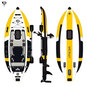 Inflatable Modular Pedal Fishing Kayak 1 Person Drop Stitch Material