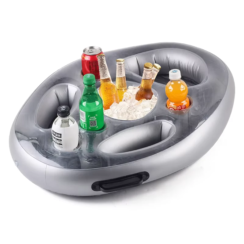 Opblaasbare multi-gat drank koel beker houder waterbar ijsemmer voor poolparty voor gebruik in waterparken