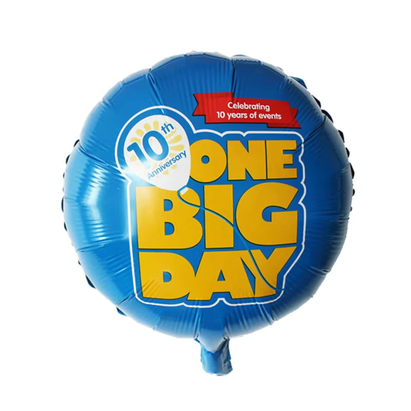 Balon foil helium berbentuk kustom dengan logo Mylar untuk mainan promosi iklan