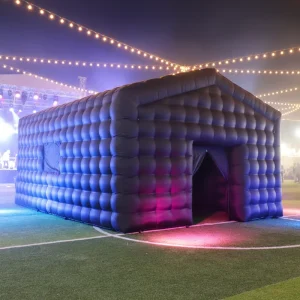 Inflatable Nightclub Tent Large Outdoor Inflatable DJ Party Tent with LED Lights for Events Weddings and Night Parties