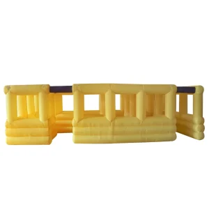 Inflatable Nylon Maze Obstacle Course 6x3m Size Portable Design for Outdoor Use Holds up to 10 People