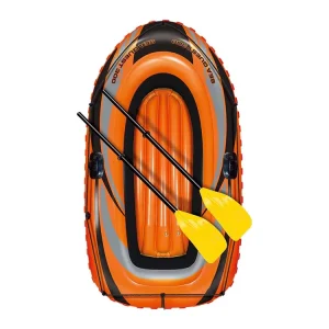 Inflatable OEM Boat Rowing PVC Fast Inflation River Lake Kayak for 2 Person Kids Yellow 55″ x 36″ or Customized Size < 2m
