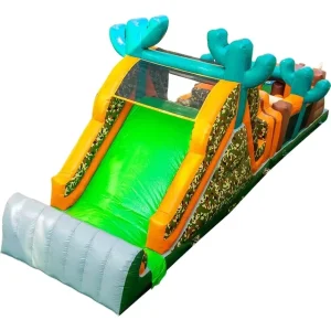 Inflatable Obstacle Challenge Inflatable Obstacle Course with Slide Inflatable Haunted Bounce House Obstacle Course for Sale