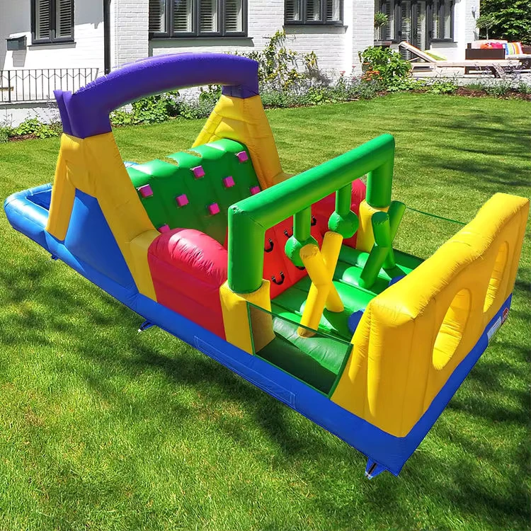 Inflatable Obstacle Course Bounce House for Kids Sports Games Inflatable Castle with Slide