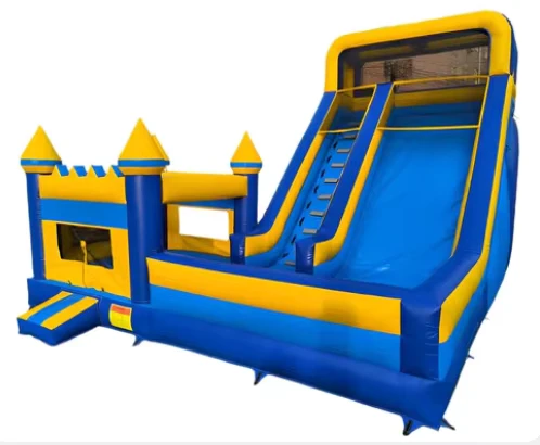 Castelo Inflável de Percurso de Obstáculos, Material PVC Durável, Equipamento de Brincadeira para Festas