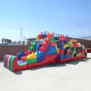 Inflatable Obstacle Course Challenge Racing Competition Course Fun Games Heavy Duty PVC Commercial Custom Outdoor