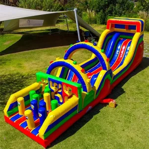 Inflatable Obstacle Course Climbing Wall Obstacles Games PVC Material Customizable Size Color Easy Setup for Outdoor Use