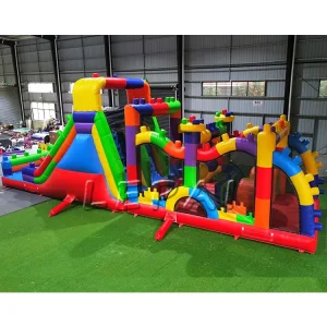 Inflatable Obstacle Course Commercial Grade Inflatable Outdoor Games Jumping Bouncer Slide Combo for Kids Party