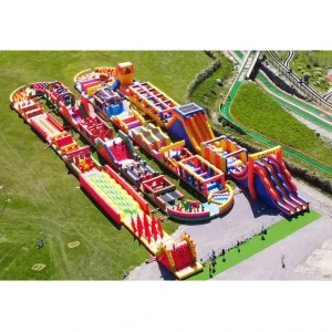 Inflatable Obstacle Course Commercial Grade PVC Tarpaulin Kids Indoor Outdoor Combo Giant Inflatable Obstacle Course for Adult