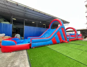 Inflatable Obstacle Course Giant Wipeout Inflatable Obstacle Course Pool Inflatable Obstacle Course