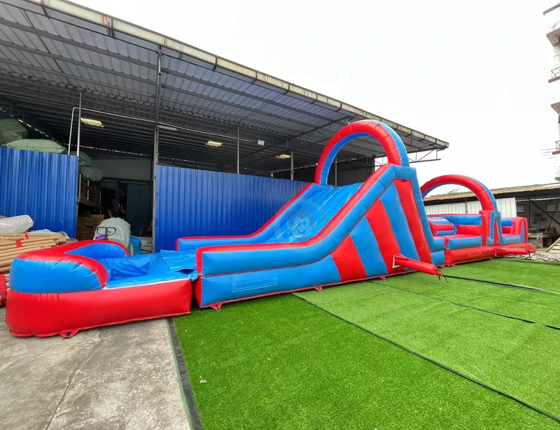 Inflatable Obstacle Course Giant Wipeout Inflatable Obstacle Course Pool Inflatable Obstacle Course