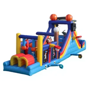 Inflatable Obstacle Course Home for Kids & Adults PVC Material 12m Size Eco-Friendly