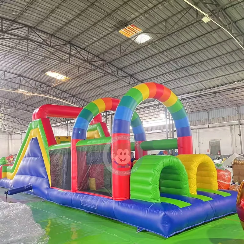 Inflatable Obstacle Course Kids Sport Toys Inflatable Obstacle with Slide