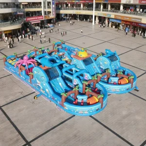 Inflatable Obstacle Course Large Giant Inflatable Amusement Park Inflatable Playground Outdoor for Kids