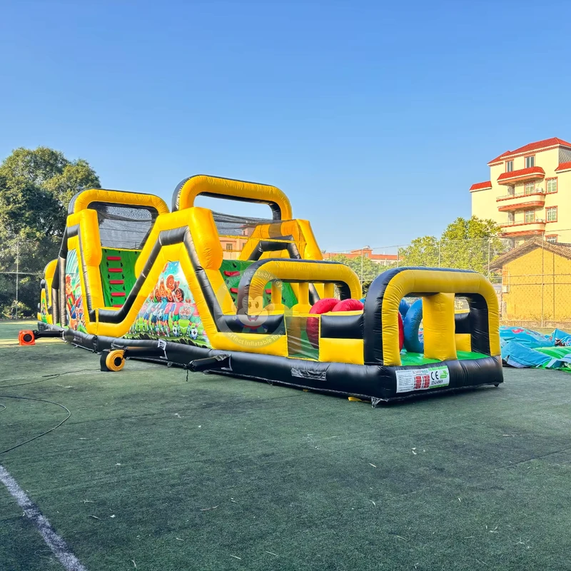 Percurso de Obstáculos Inflável para Adultos Obstáculos de Paintball Infláveis Obstáculos de Nerf Infláveis
