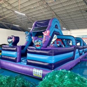 Inflatable Obstacle Course for Kid Inflatable Castle with Slide Large Bounce House for Children Inflatable Bouncy Castle Outdoor