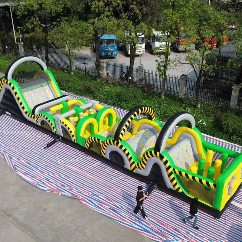 子供と大人用インフレータブル障害物コース（インフレータブル遊び場・屋外商業用インフレータブルキャッスル・テーマパーク）