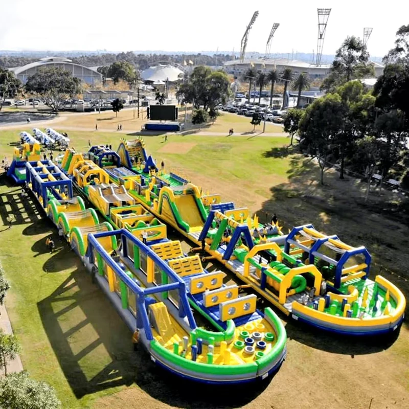 Parcours d'obstacles gonflable pour enfants et adultes