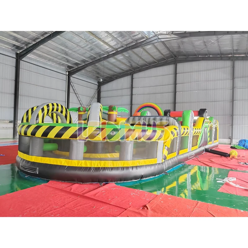 Rintangan Inflatable untuk Taman Bermain Luar Ruangan Termasuk Rintangan Ganda Inflatable Raksasa