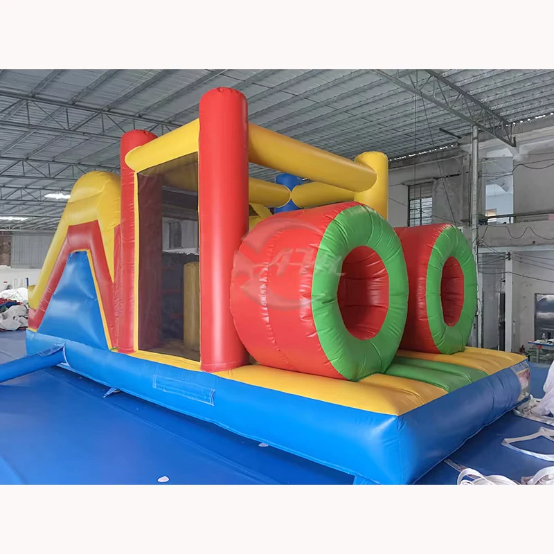 Aufblasbares Hindernisspiel Hindernisbahn Hochintensives PVC Kindertrampolin Spielplatz Rutschen