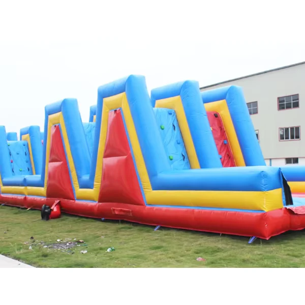 Juego de curso de obstáculos inflable para niños al aire libre, obstáculos personalizados para saltar