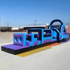 Obstacles gonflables, parcours d'obstacles géants, jeux de défi, compétition de course, aire de jeux extérieure commerciale personnalisée