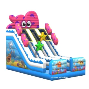 Inflatable Ocean Dry Slide Obstacle Course for Adults Inflatable Punching Bag for Kids Summer Toys Commercial Trampoline