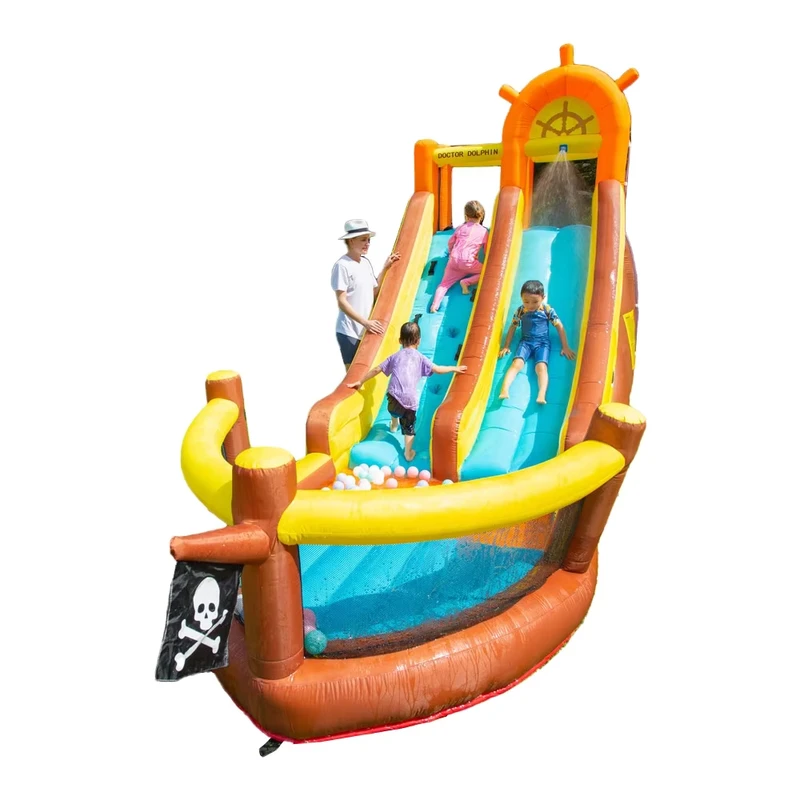 Juego Inflable al Aire Libre, Tobogán de Agua Inflable para Niños