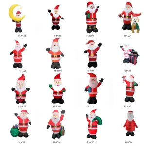 Inflatable Outdoor Santa Claus Elk Snowman Arch Custom Color Logo 2m 3m Plastic Material Festivals Christmas