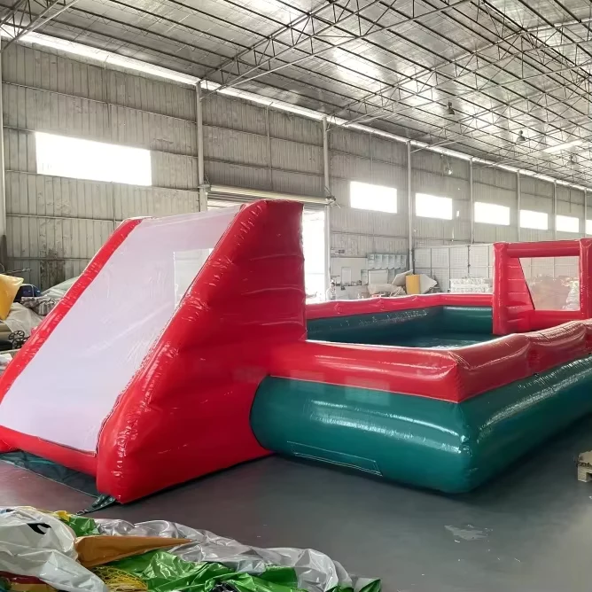 Campo de Futebol Inflável ao Ar Livre, Campo de Futebol 3v3 Inflável para Uso Comercial