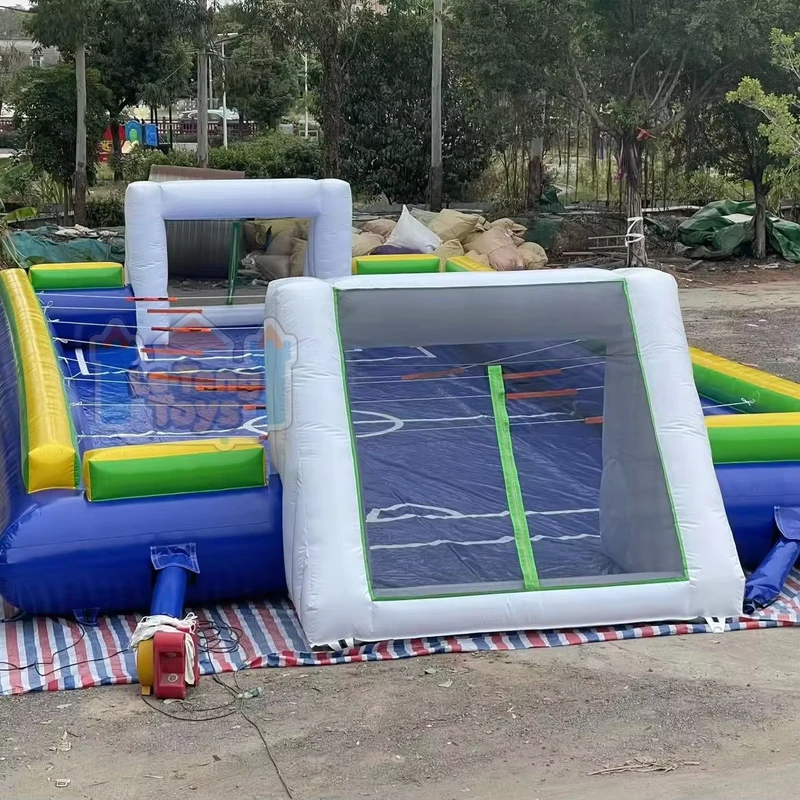 Arena de Futebol Inflável para Exterior em Material PVC, à Prova de Água, Resistente aos UV, Certificada CE para Eventos e Festas