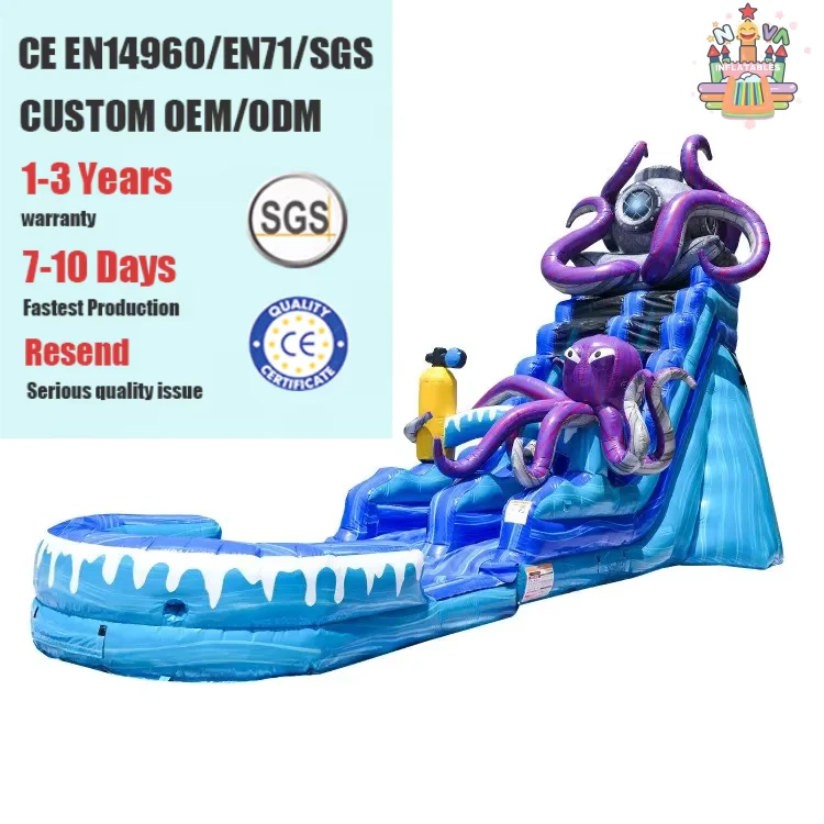 Inflatable Outdoor Water Slides Children Adult Jumping Castle Large Swimming Pool Waterslide Games Commercial Rental Party