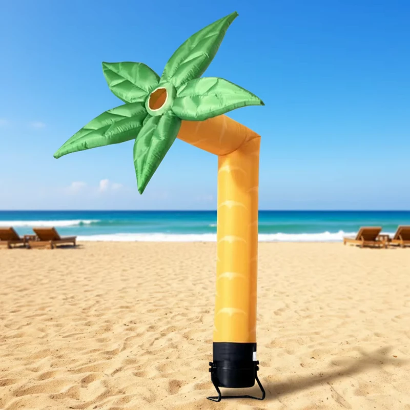Inflatable Oxford Flower Sky Dancer with Flailing Arm Digital Printed Advertising Logo Blower Accessory for Party Use