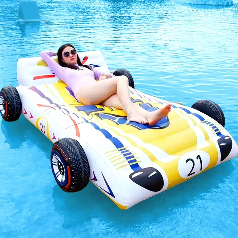 Materasso Gonfiabile in PVC a Forma di Auto per Adulti, Uso Commerciale in Acqua