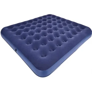 Inflatable PVC Air Mattress with Flocked Top for Camping and Home Furniture Sleeping Pad