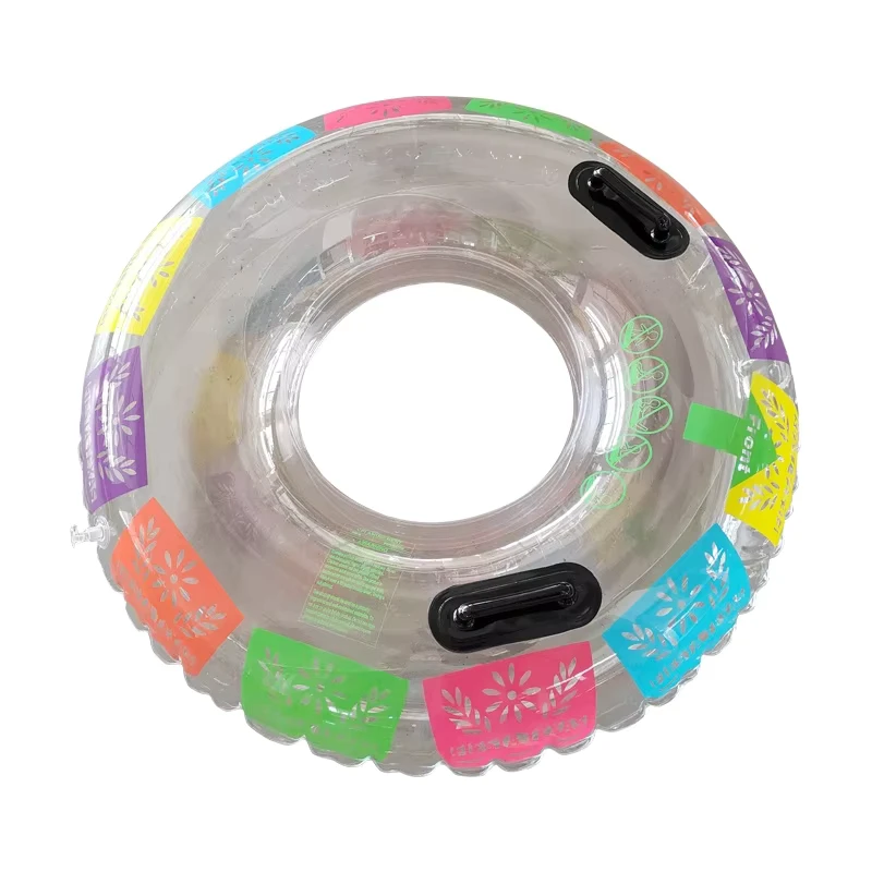 Inflatable PVC Clear Swim Ring Inflatable Transparent Water Park Tube