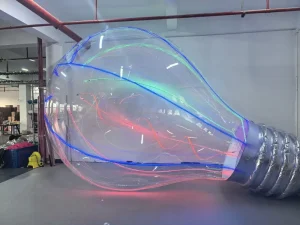 Inflatable PVC Material Light Bulb Decorations for Stage Music Festival Party Advertising Decoration
