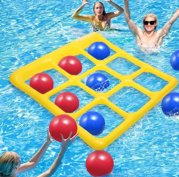 Inflatable PVC Material Outdoor Pool Toss Game Set for Parties & Floating Fun Gift