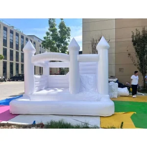 Inflatable PVC Material White Castle for Wedding Children’s Bounce House