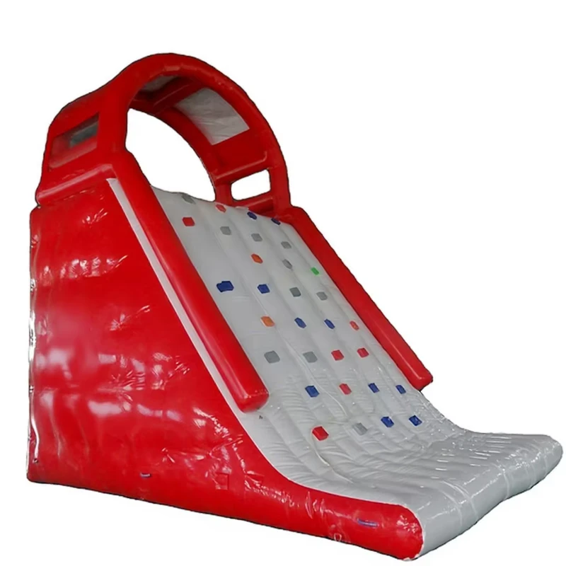 Mainan Air Inflatable PVC Luar Ruangan, Seluncuran Air Climbing, Seluncuran Es Mengapung untuk Dewasa dan Anak-anak