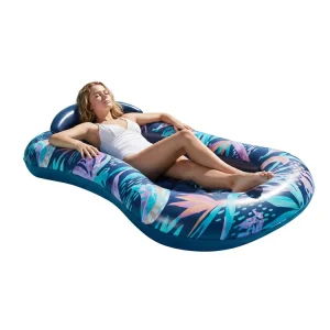 Lettino Gonfiabile in PVC per Piscina, Gigante, Lounge Chair Galleggiante per Adulti