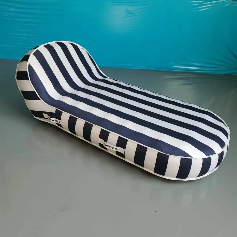 Chaise longue gonflable en PVC, matelas d'air, transat