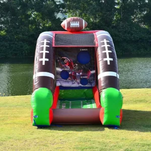 Desafio de Jogo de Futebol Inflável em PVC Portátil, Lançamento de Tiro Interativo para Festas, Carnaval, Jogo ao Ar Livre para Eventos de Aluguel